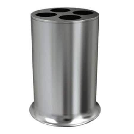 Nu Steel Tatara Group  NP4H Newport Collection Toothbrush Holder - 18-8 Brushed Stainless -pack of 3 NP4H